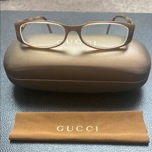 Vintage Gucci Brown Eyeglasses
